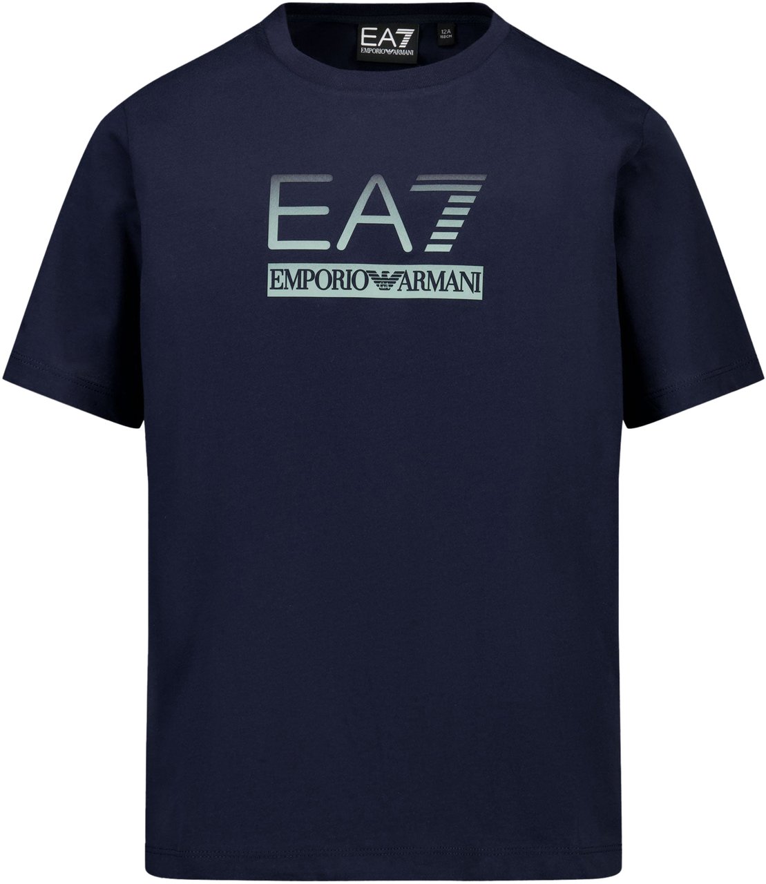 EA7 EA7 Kinder Jongens T-Shirt In Navy Blauw