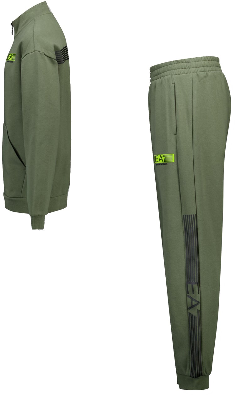 EA7 EA7 Kinder Jongens Joggingpak In Army Groen