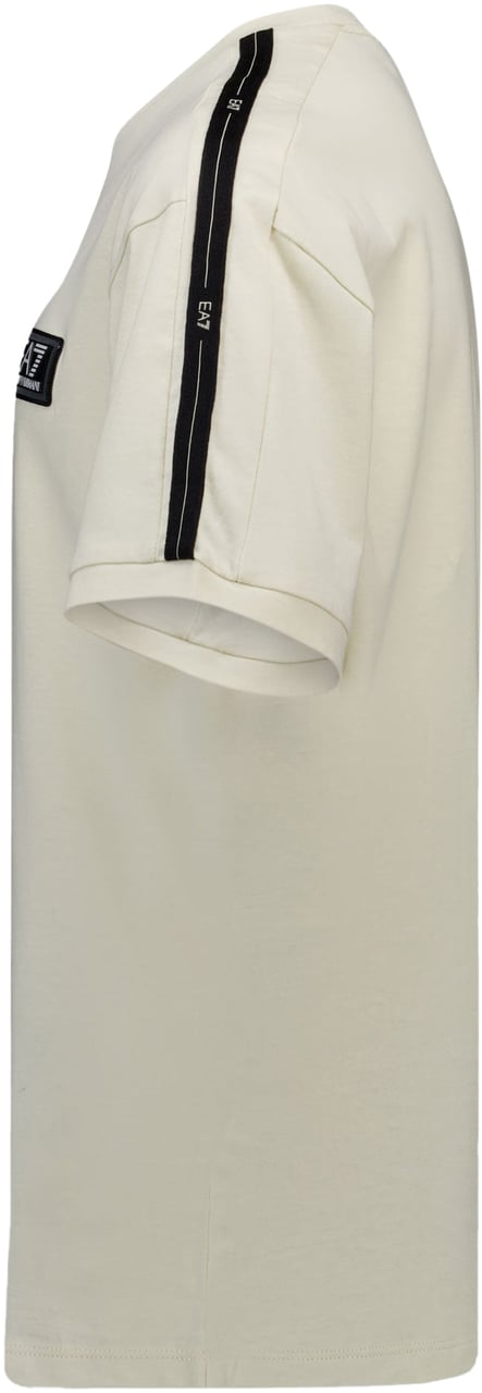 EA7 EA7 Kinder Jongens T-Shirt In Off White Wit