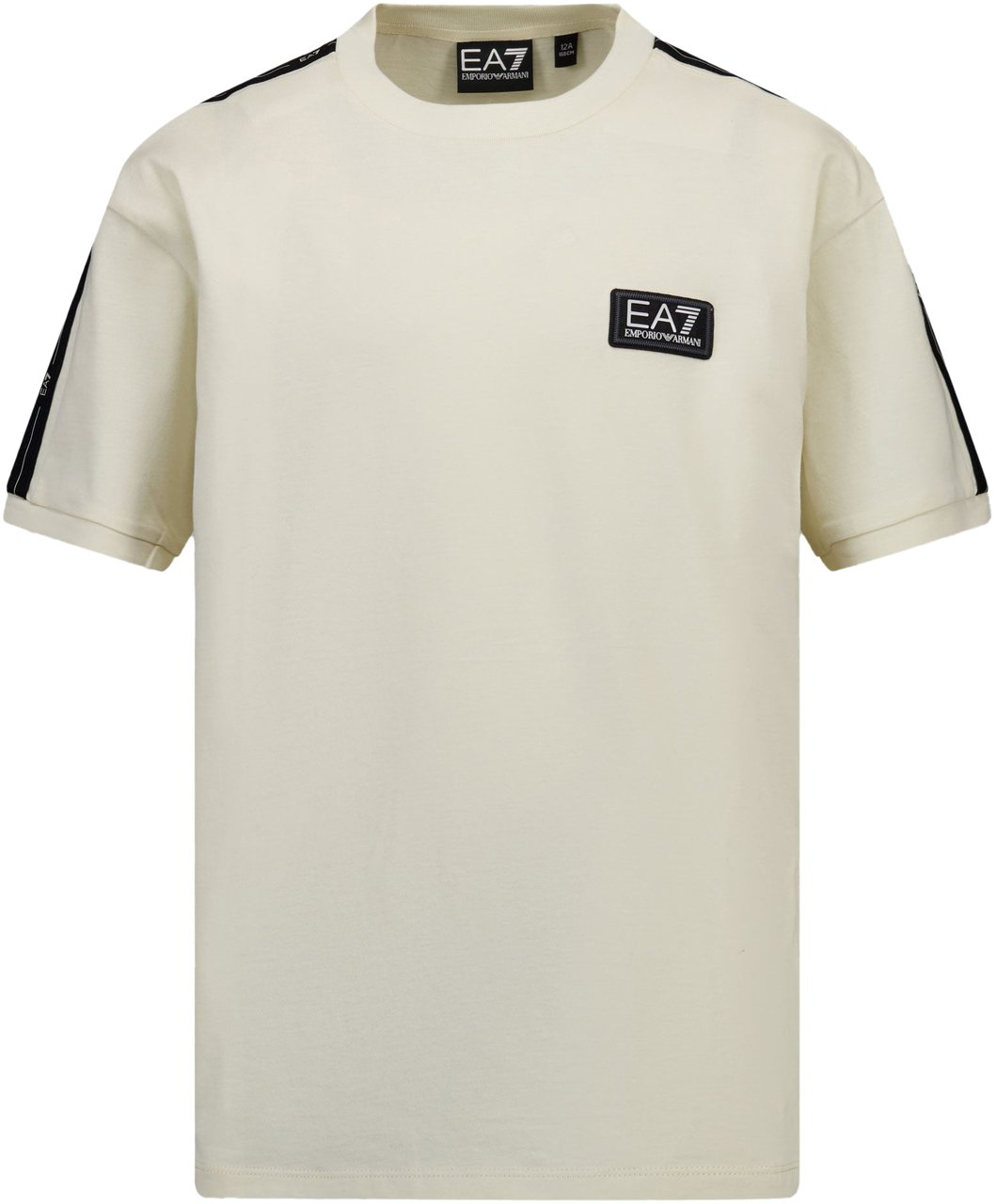 EA7 EA7 Kinder Jongens T-Shirt In Off White Wit