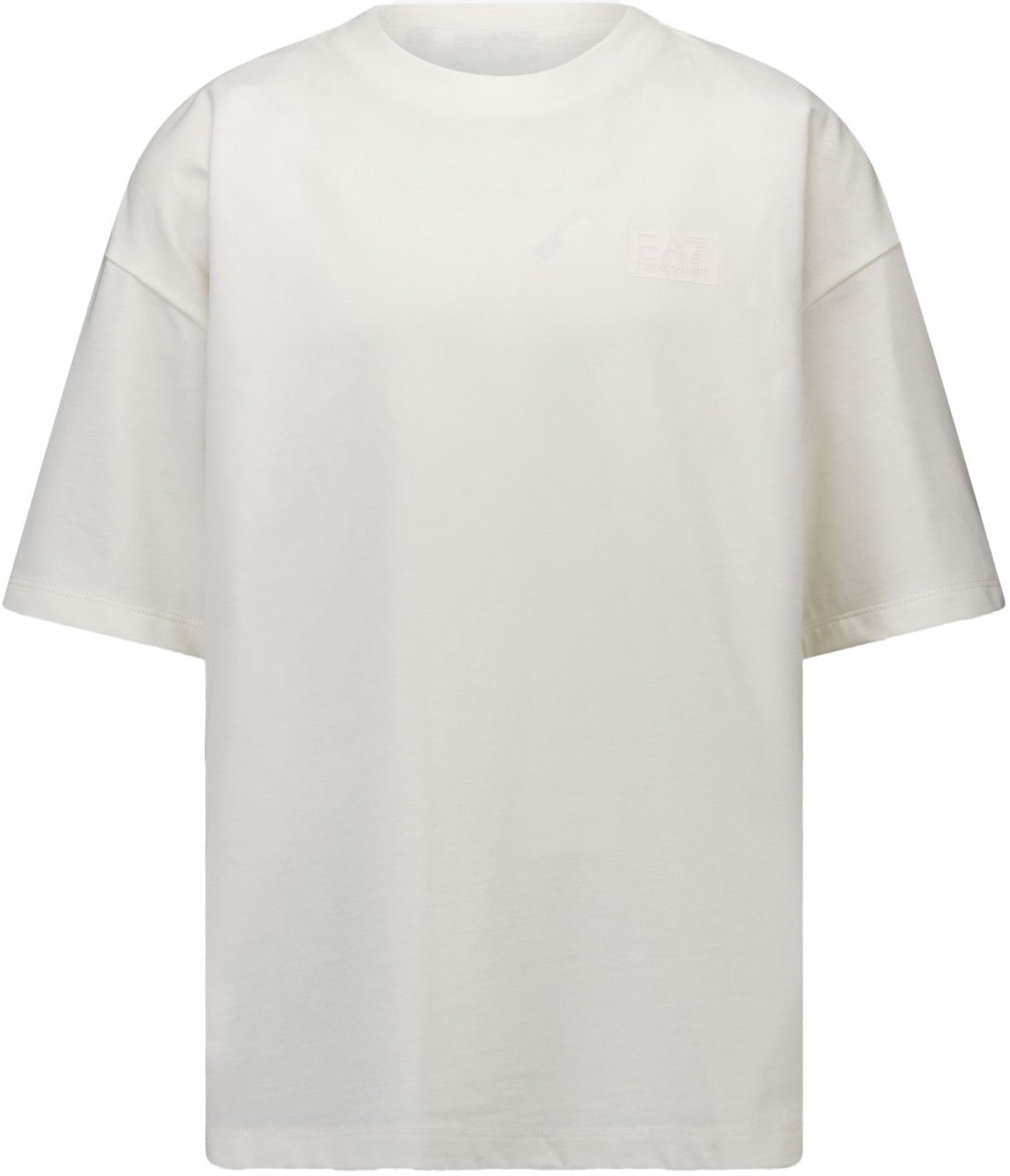 EA7 EA7 Kinder Jongens T-Shirt In Off White Wit