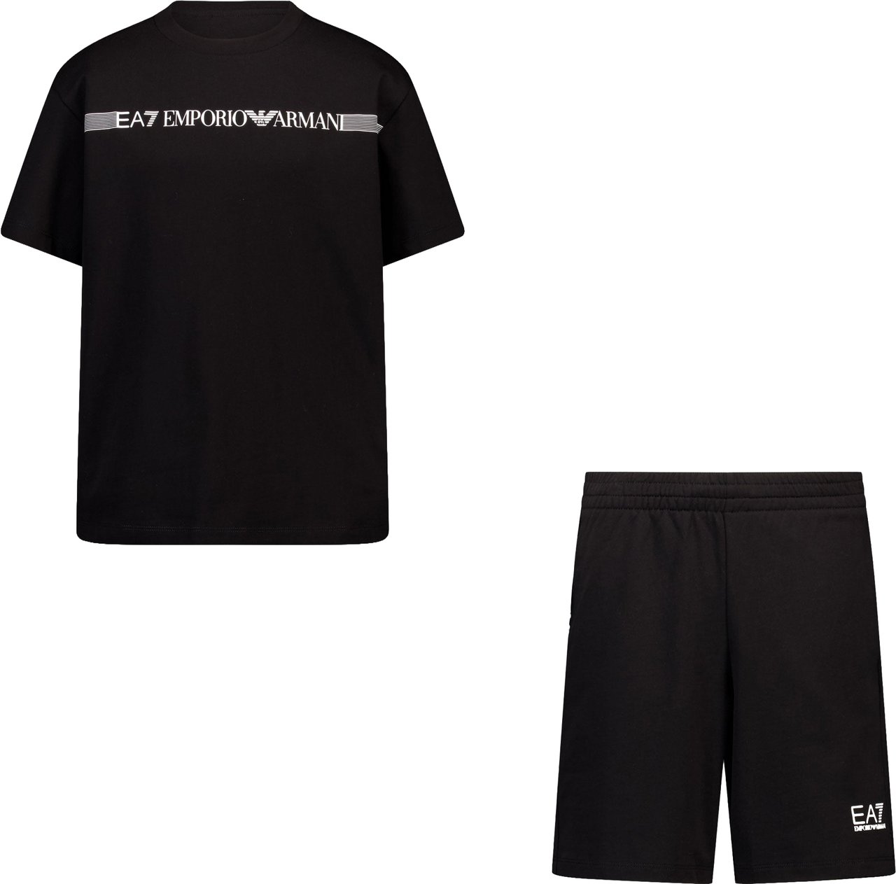 EA7 EA7 Kinder Jongens Setje In Zwart Zwart