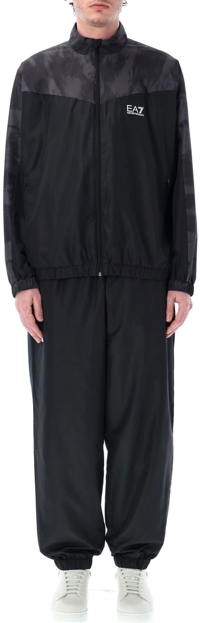 EA7 Set Fleece+Jogging Nero Zwart