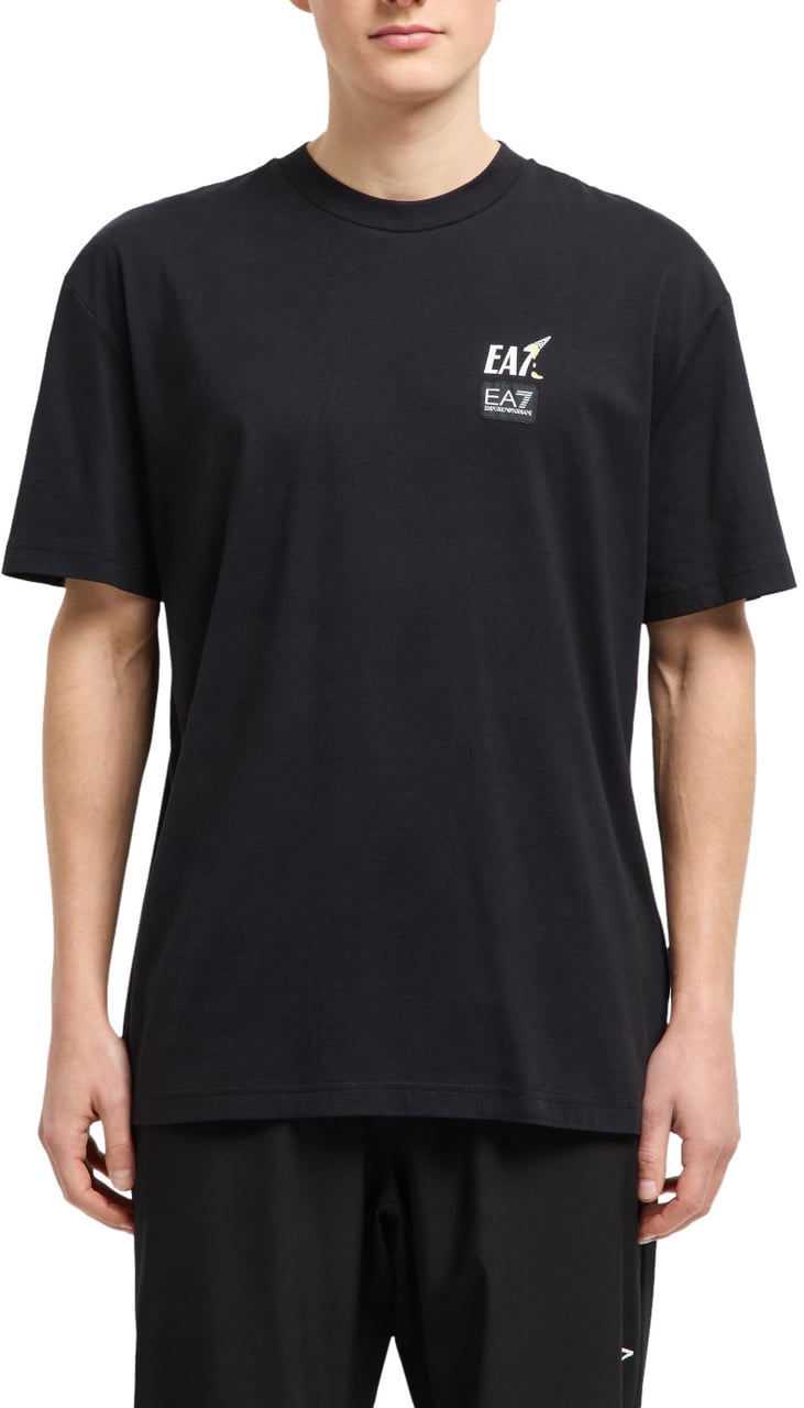 EA7 T-Shirts And Polos Black Zwart