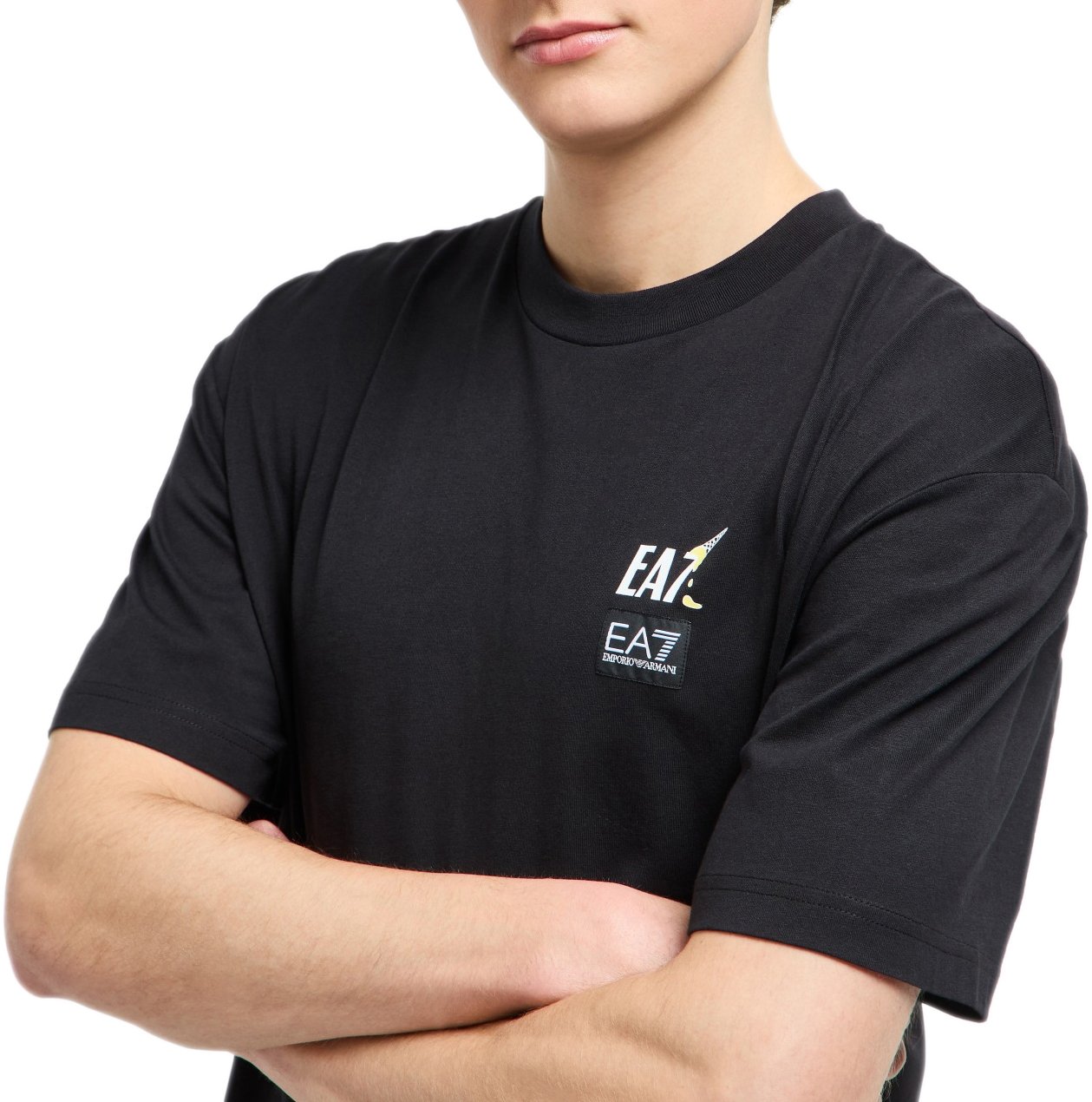 EA7 T-Shirts And Polos Black Zwart