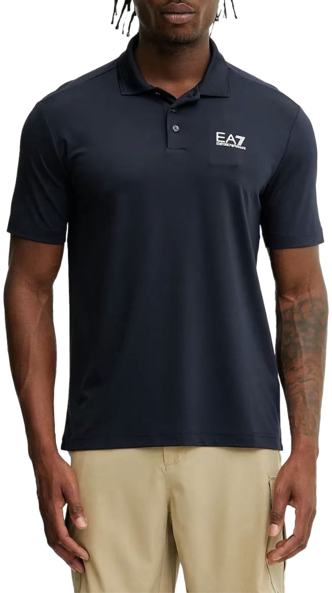 EA7 EA7 Armani Tennis Polo Navy Blue Blauw