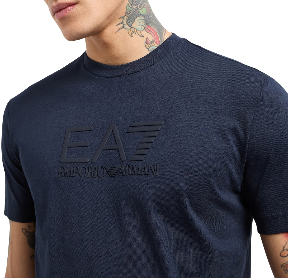 EA7 T-Shirts And Polos Blue Navy Blauw