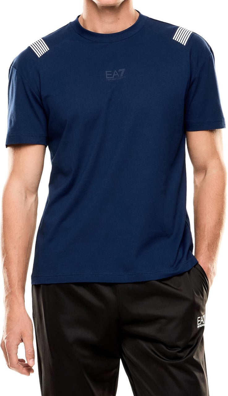 EA7 T-Shirts And Polos Blue Blauw