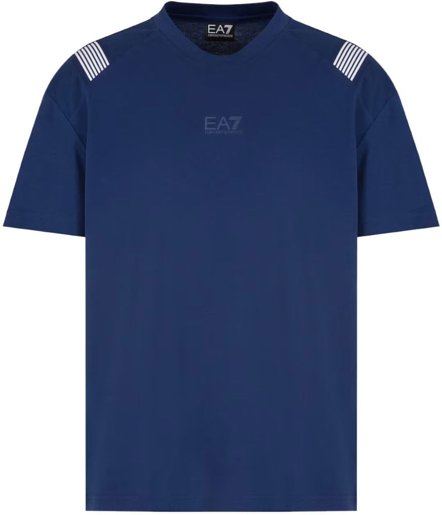 EA7 T-Shirts And Polos Blue Blauw