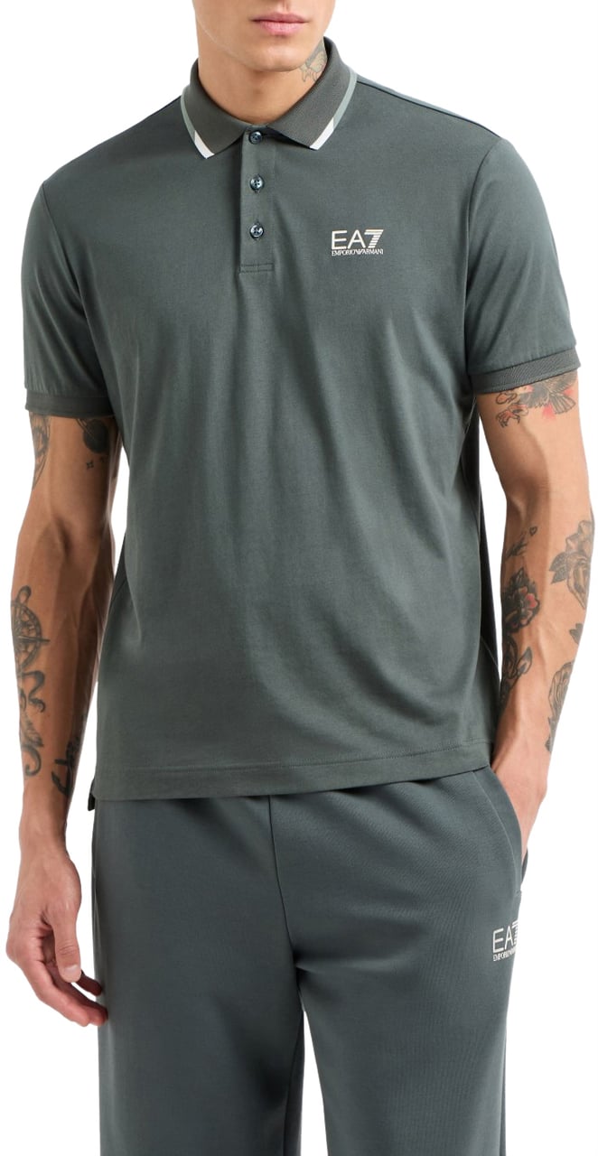 EA7 T-Shirts And Polos Sage Groen