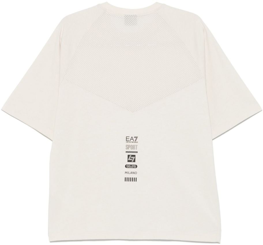 EA7 T-Shirts And Polos Beige Beige