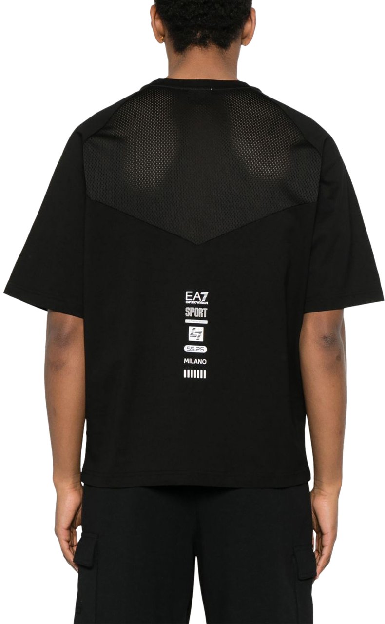EA7 T-Shirts And Polos Black Zwart