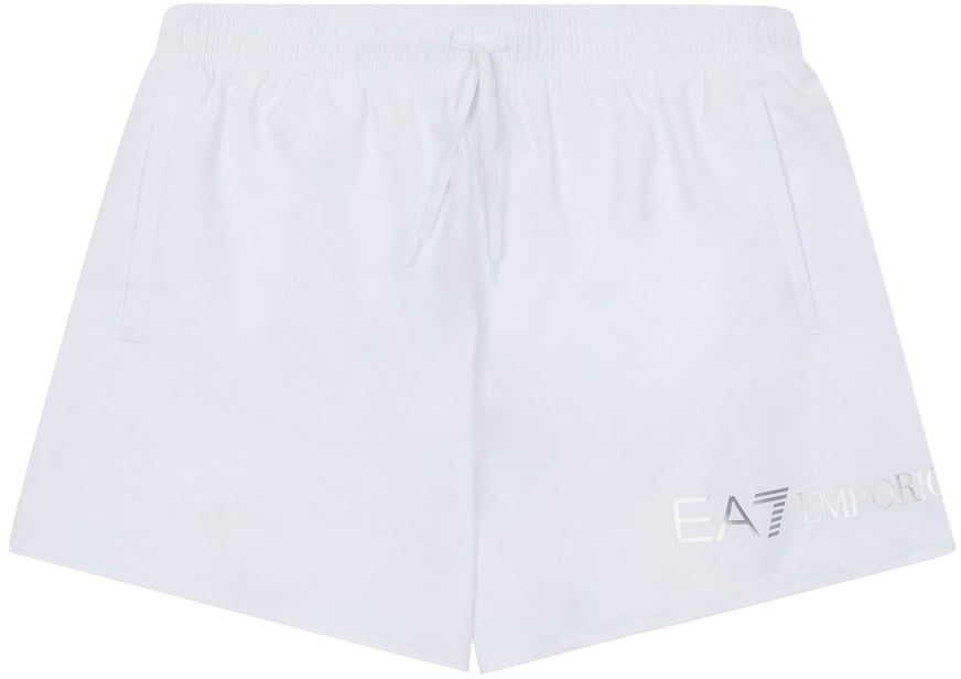 EA7 Sea Clothing Whitesilver Logo Wit