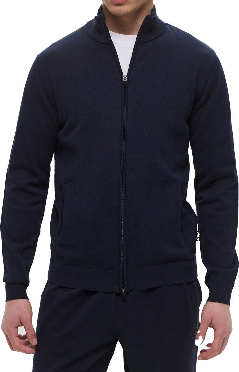 EA7 Sweaters Blu Armani Blauw
