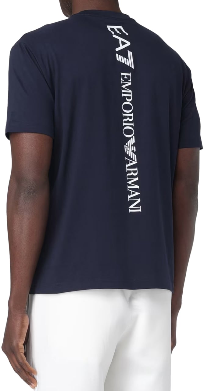EA7 T-Shirts And Polos Blue Blauw