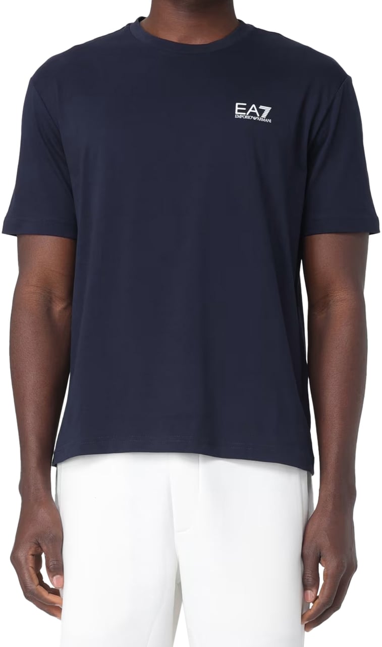 EA7 T-Shirts And Polos Blue Blauw