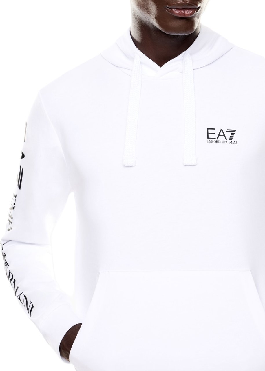 EA7 Sweaters White/Black Wit
