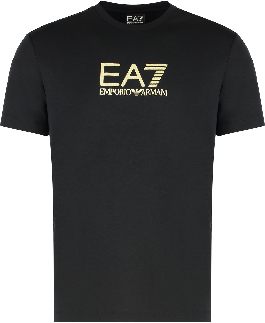 EA7 Logo print t-shirt Zwart