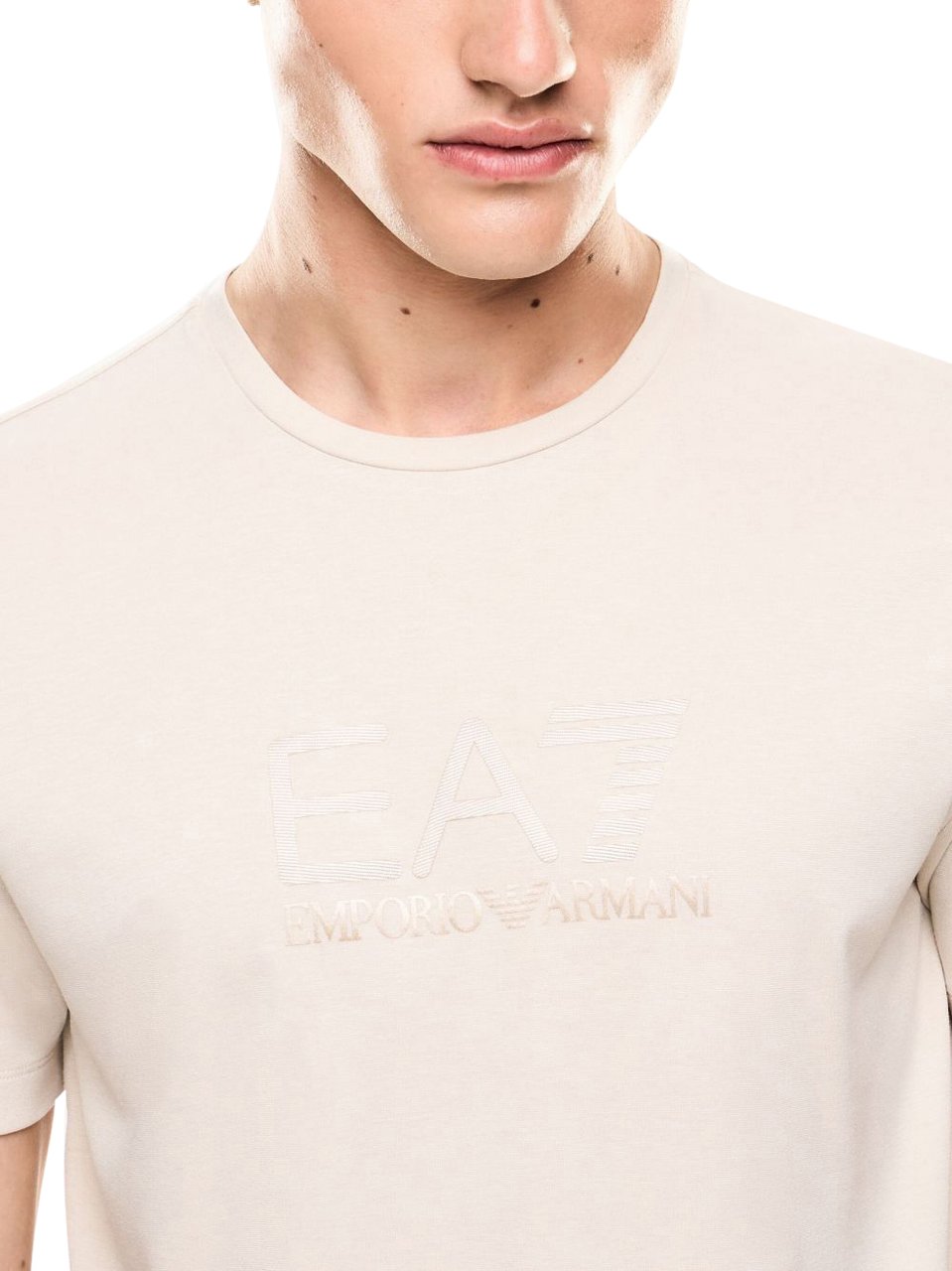 EA7 T-Shirts And Polos Beige Beige