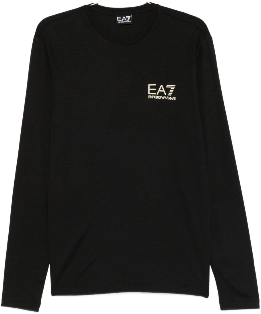 EA7 T-Shirts And Polos Black Zwart
