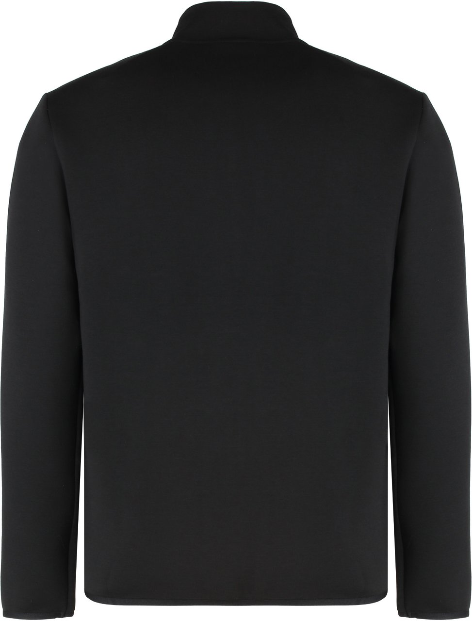 EA7 Techno fabric full-zip sweatshirt Zwart