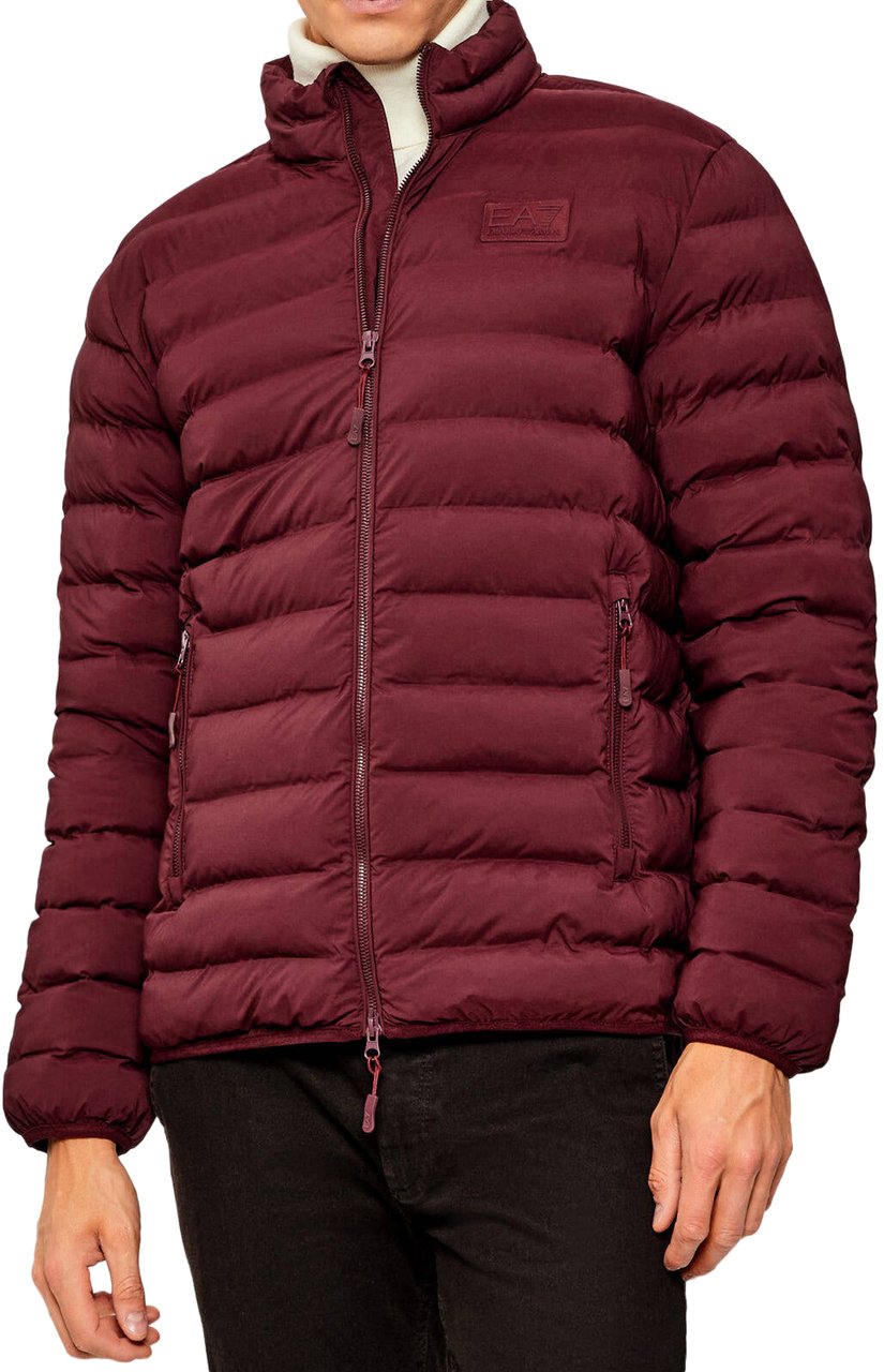 EA7 Coats Bordeaux Rood