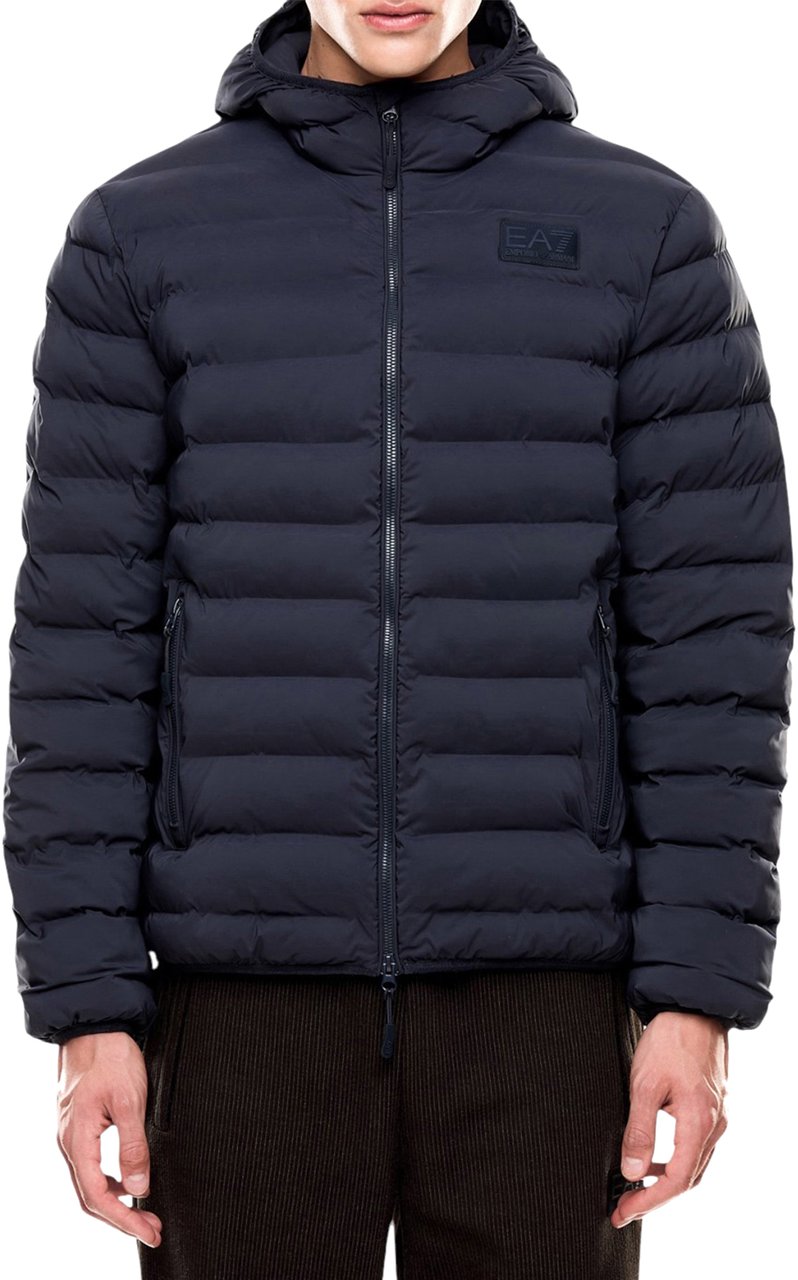 EA7 Coats Blu Armani Blauw