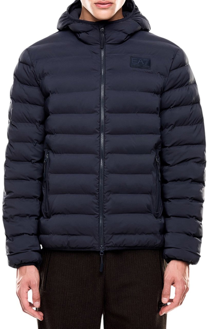 EA7 Coats Blu Armani Blauw