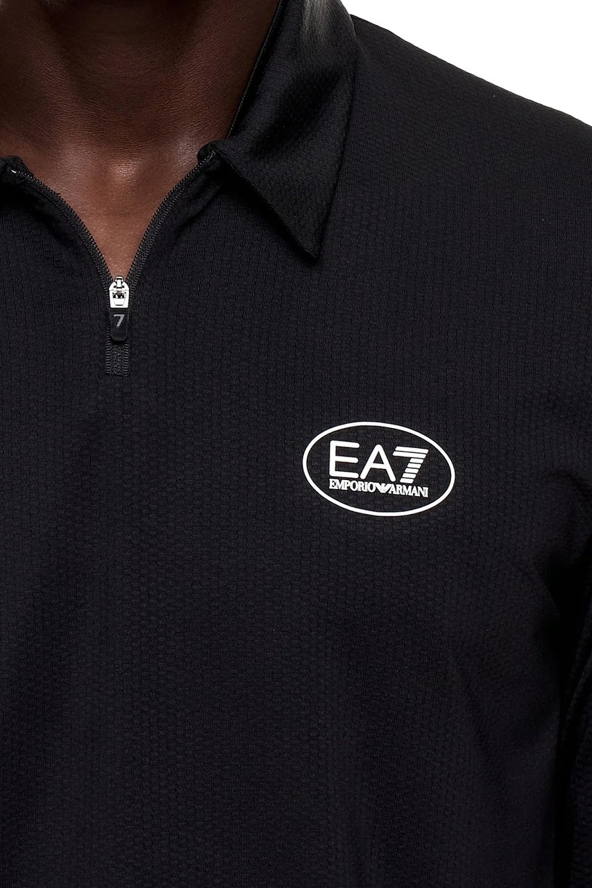 EA7 T-Shirts And Polos Black Zwart