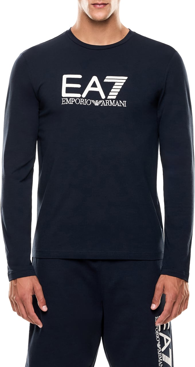 EA7 T-Shirts And Polos Blue Blauw