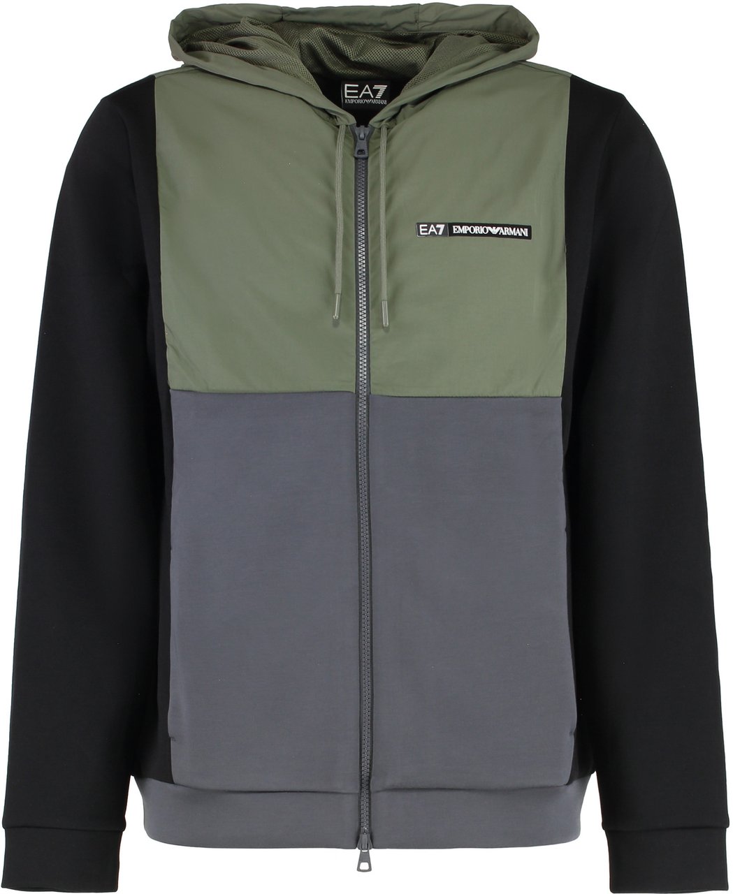 EA7 Techno fabric full-zip sweatshirt Divers