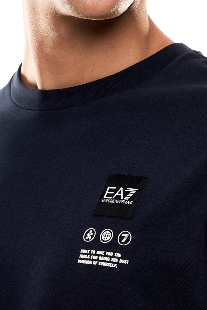 EA7 T-Shirts And Polos Blu Armani Blauw