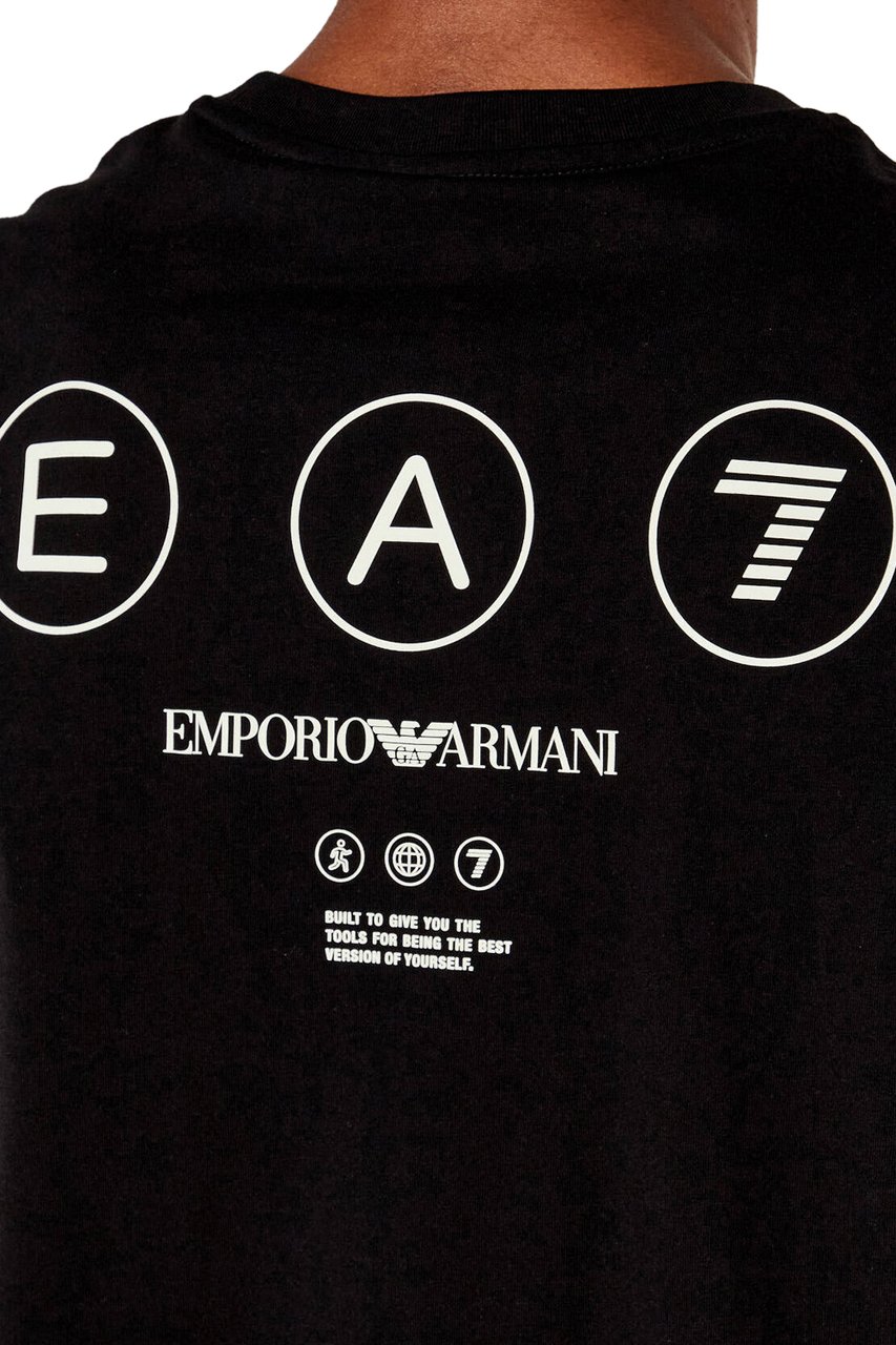 EA7 T-Shirts And Polos Black Zwart