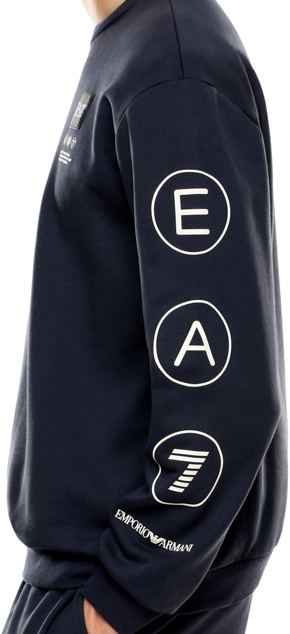 EA7 Sweaters Blu Armani Blauw