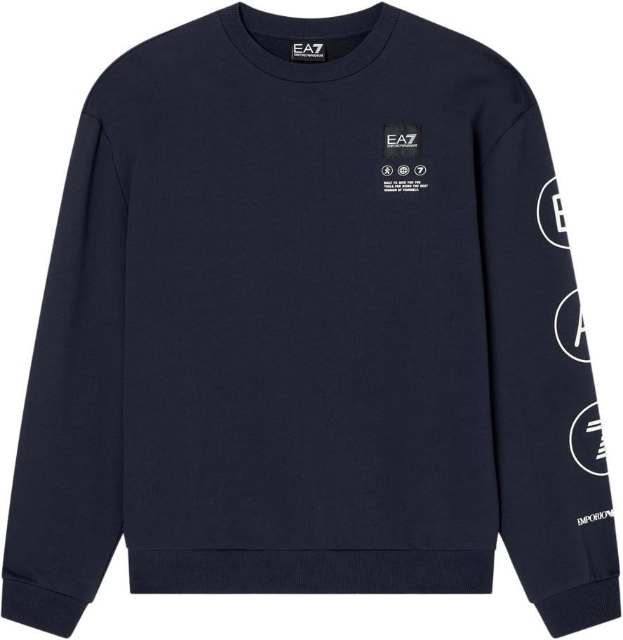 EA7 Sweaters Blu Armani Blauw