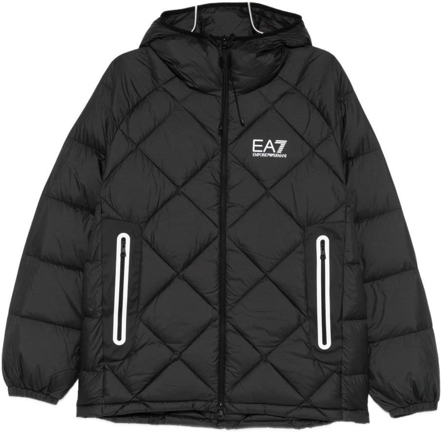 EA7 Coats Black Zwart