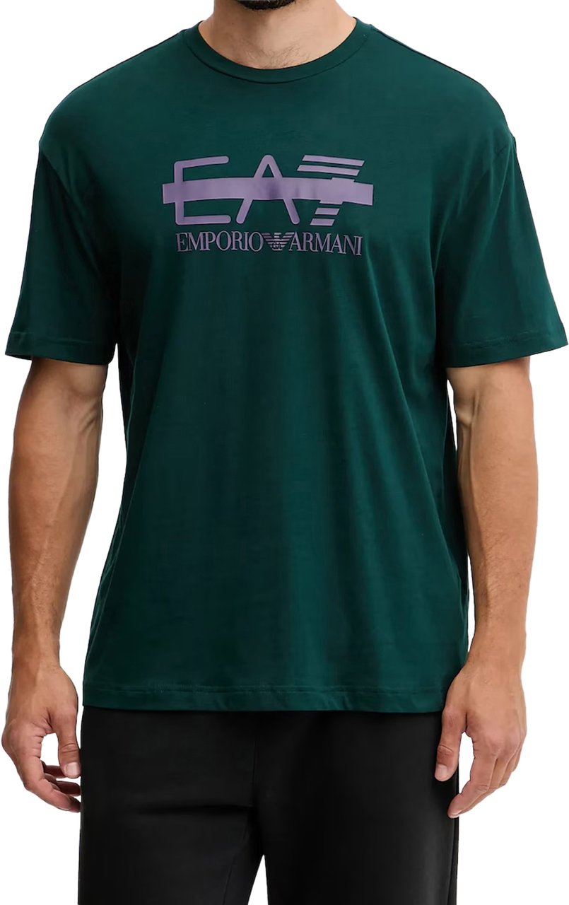 EA7 T-Shirts And Polos Verde Bosco Groen