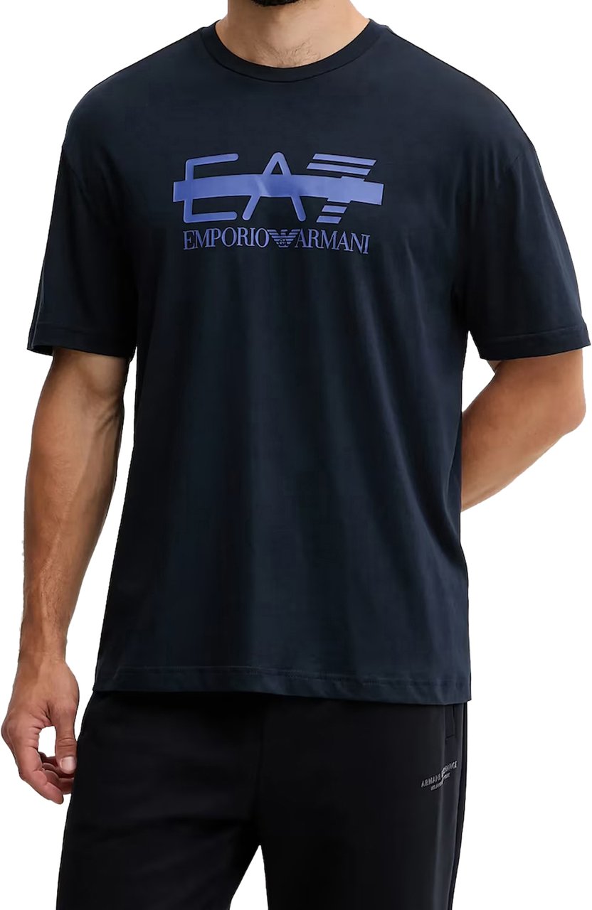 EA7 T-Shirts And Polos Blu Armani Blauw