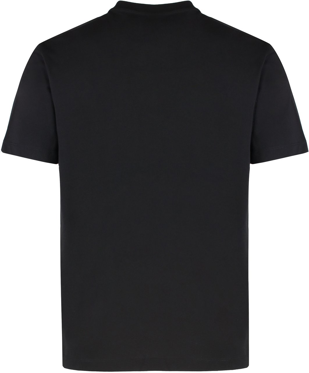 EA7 Logo cotton t-shirt Zwart
