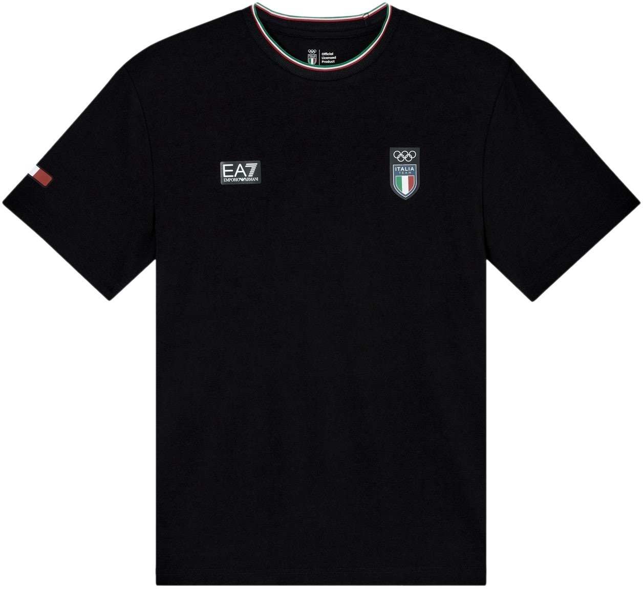 EA7 Capsul Olimpiadi Milano-cortina 2026  T.shirt Ea7 By Emporio Armani Zwart