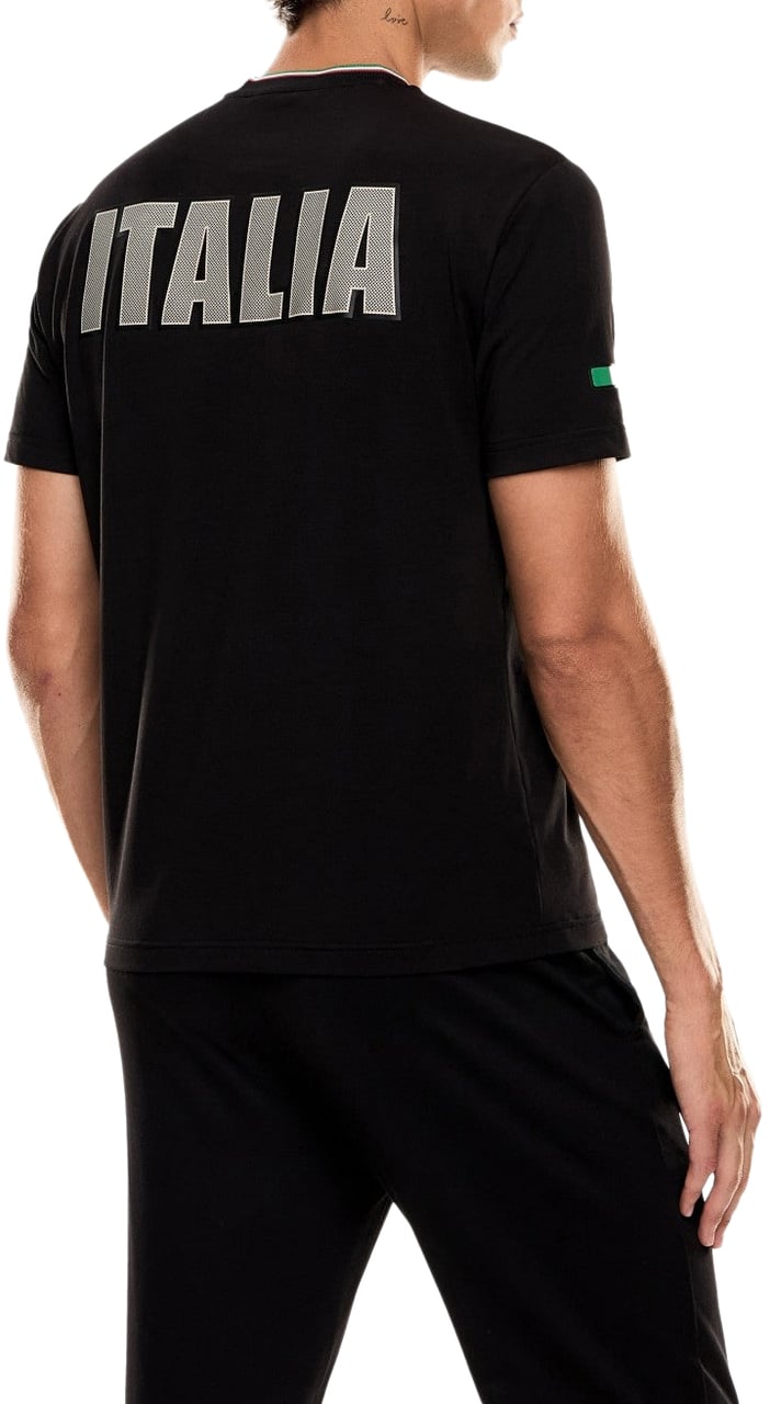 EA7 Capsul Olimpiadi Milano-cortina 2026  T.shirt Ea7 By Emporio Armani Zwart