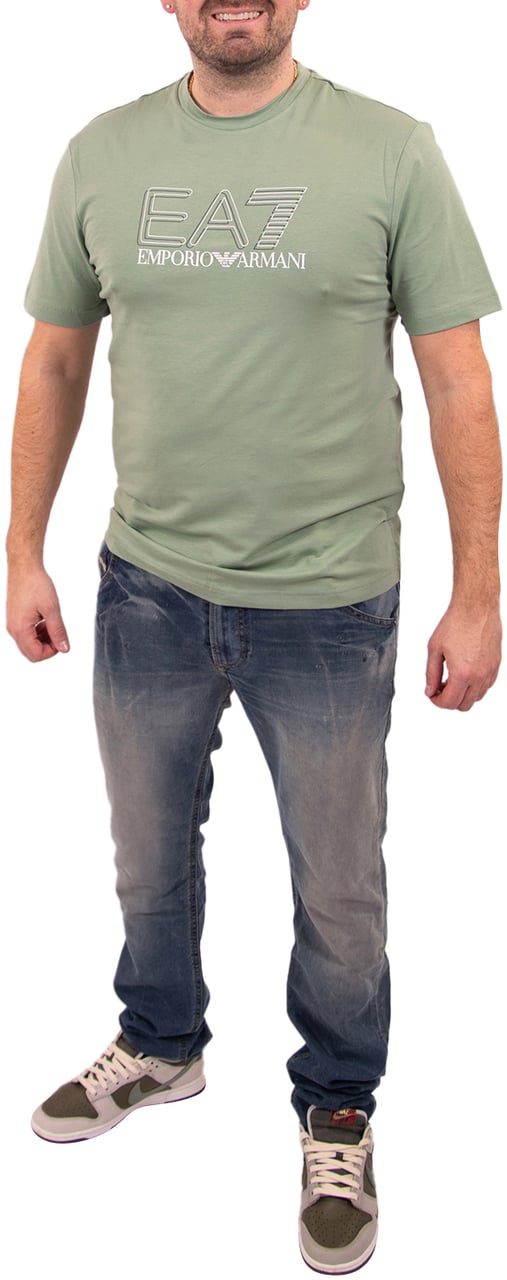 EA7 Visibility Tee Groen