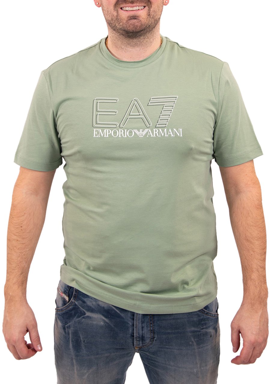 EA7 Visibility Tee Groen