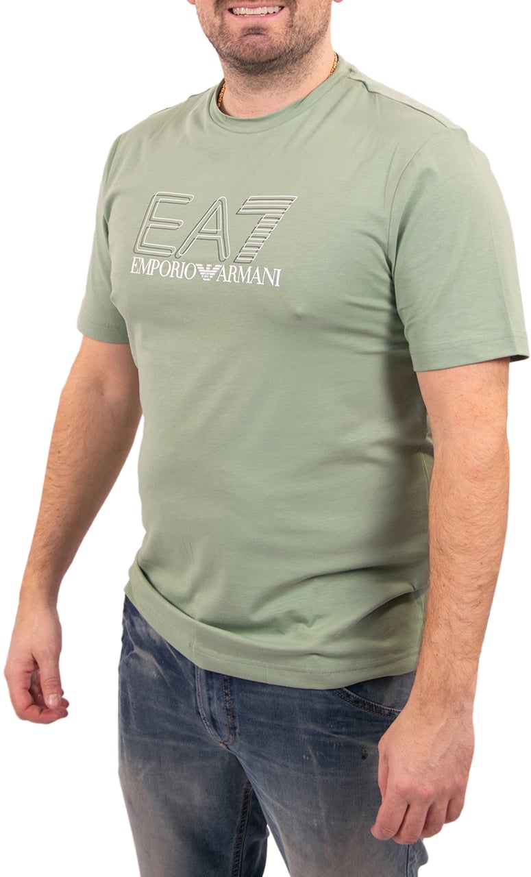EA7 Visibility Tee Groen