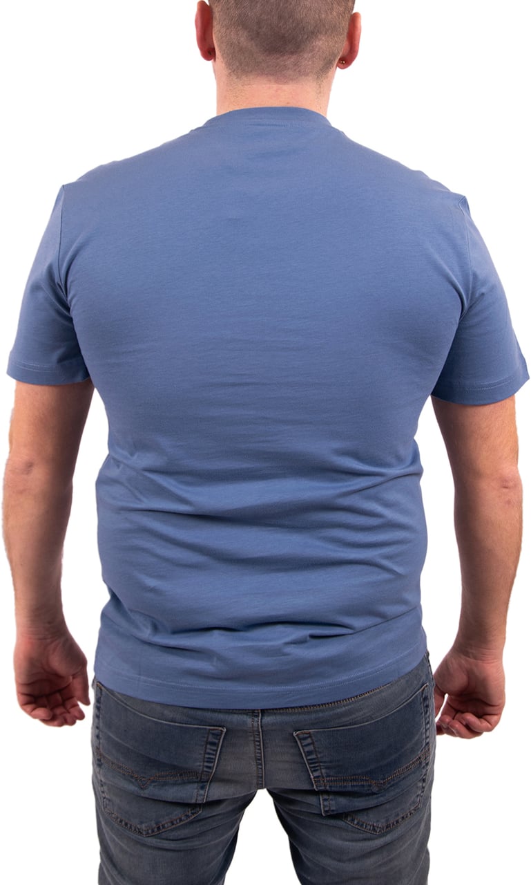 EA7 Big Logo Tee Blauw