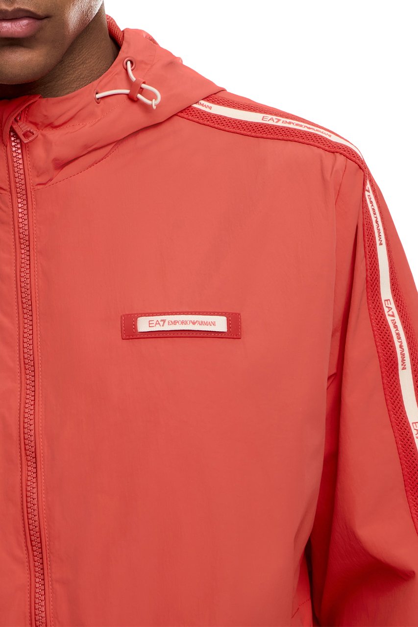 EA7 Coats Poppy Red Rood