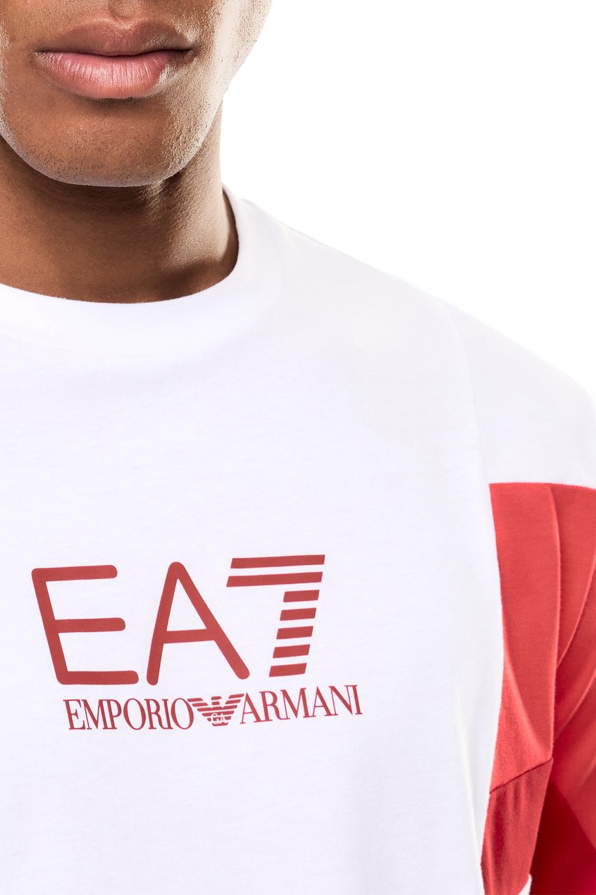 EA7 T-Shirts And Polos Brilliant White Wit