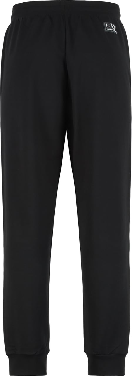 EA7 Track pants in cotton Zwart