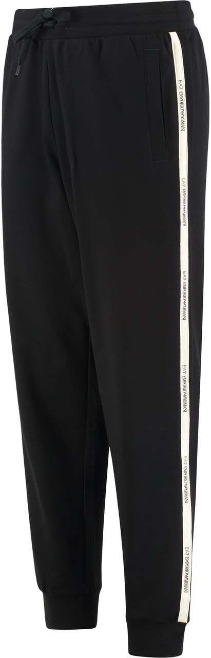 EA7 Track pants in cotton Zwart