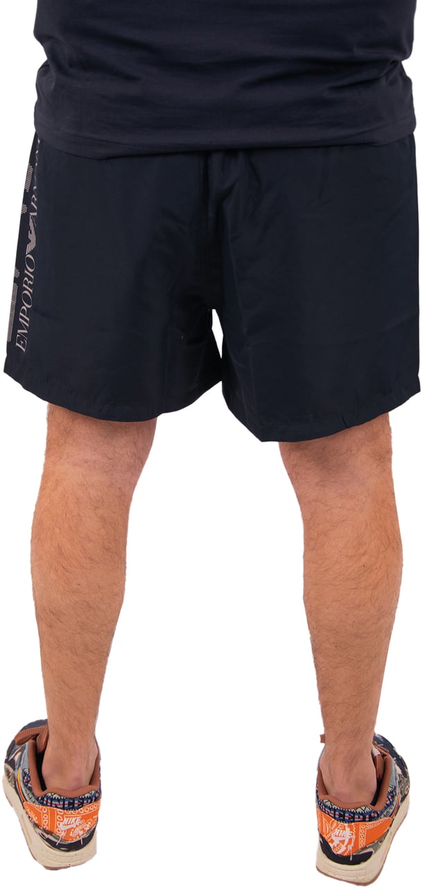 EA7 Swimming Trunk Oversize Logo Blauw